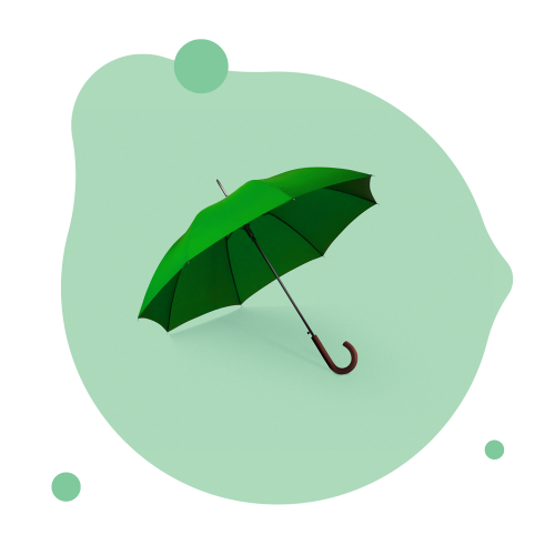 green umbrella